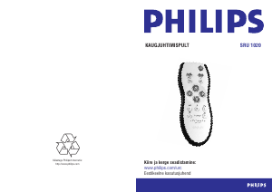 Kasutusjuhend Philips SRU1020 Kaugjuhtimispult