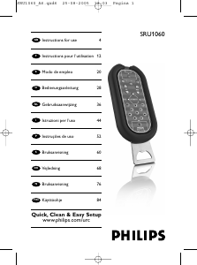 Manual Philips SRU1060 Remote Control