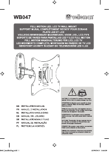 Manual Velleman WB047 Suporte de parede