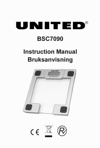 Bruksanvisning United BSC7090 Vekt