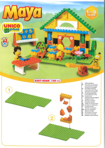 Brugsanvisning Unico set 8587 Maya the Bee Stor skole