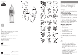 Mode d’emploi Philips SCH740 Avent Thermomètre