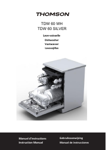 Mode d’emploi Thomson TDW 60 SILVER Lave-vaisselle