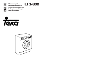 Manual Teka LI1 800 Washing Machine