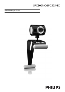 Manuale Philips SPC500NC Webcam