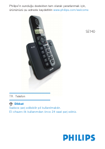 Kullanım kılavuzu Philips SE1402B Kablosuz telefon
