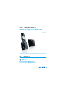 Bruksanvisning Philips VOIP8550B Trådløs telefon