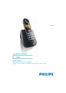 Manual de uso Philips XL340 Teléfono inalámbrico