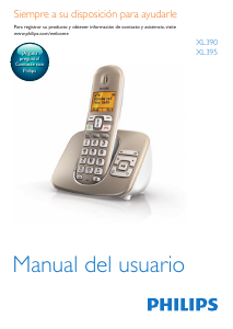 Manual de uso Philips XL3902S Teléfono inalámbrico