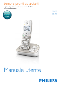 Manuale Philips XL4951DS Telefono senza fili