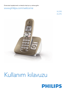 Kullanım kılavuzu Philips XL5901C Kablosuz telefon