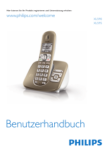 Bedienungsanleitung Philips XL5951C Schnurlose telefon