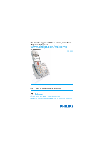 Bedienungsanleitung Philips XL665 Schnurlose telefon