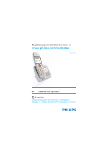 Bedienungsanleitung Philips XL665 Schnurlose telefon