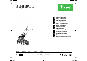 Manual de uso Viking HB 585 Cultivador