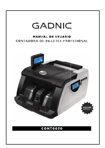 Manual de uso Gadnic CONT0030 Contadora de billetes
