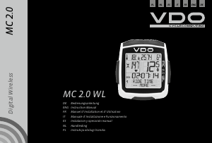 Handleiding VDO MC 2.0 WL Fietscomputer