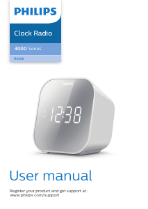 Manual Philips TAR4406 Alarm Clock Radio