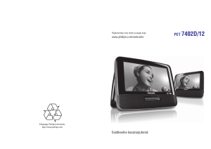 Kasutusjuhend Philips PET7402D DVD-mängija