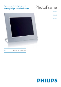 Manual Philips SPF2107 Moldura digital