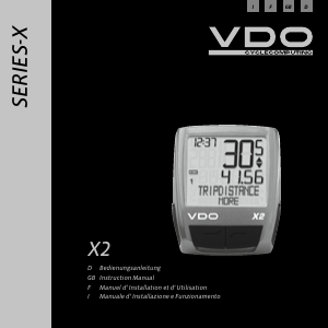 Manual VDO X2 Cycling Computer