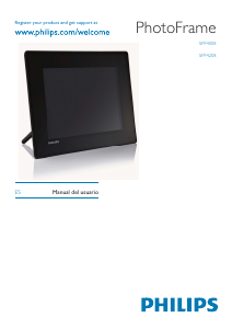 Manual de uso Philips SPF4008 Marco digital
