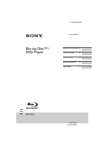 Bruksanvisning Sony BDP-S6700 Blu-ray spelare