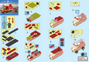 Handleiding Sluban set M38-B0173 Town Brandweerwagen