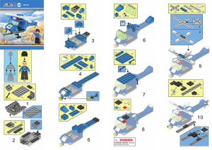 Manual de uso Sluban set M38-B0175 Town Helicóptero de la policía