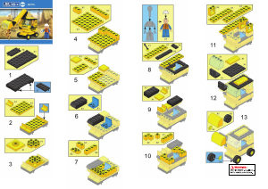 Manual de uso Sluban set M38-B0176 Town Excavadora