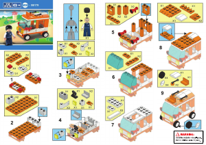 Manual de uso Sluban set M38-B0179 Town Furgoneta