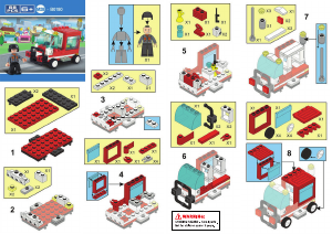 Manual Sluban set M38-B0180 Town Service vehicle