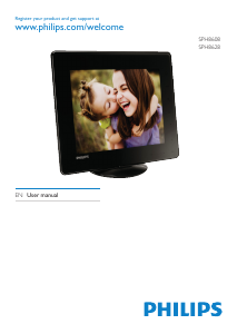 Manual Philips SPH8608 Digital Photo Frame