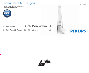 Panduan Philips SC5275 VisaPure Kuas Pembersih Wajah