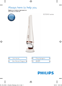 Panduan Philips SC5340 VisaPure Advanced Kuas Pembersih Wajah