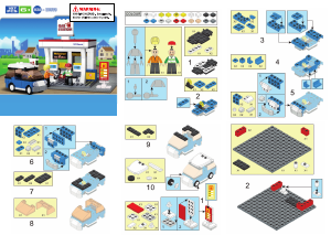 Manual de uso Sluban set M38-B0568 Town Gasolinera