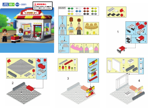 Manual de uso Sluban set M38-B0571 Town Tienda de comestibles