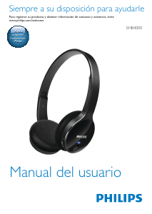 Manual de uso Philips SHB4000 Auriculares