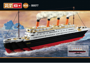 Handleiding Sluban set M38-B0577 Titanic Groot