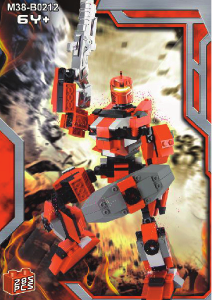 Handleiding Sluban set M38-B0212 Space Ultimate robot Hepaestus