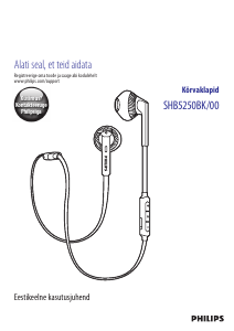 Kasutusjuhend Philips SHB5250 Kõrvaklapp