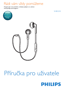 Manuál Philips SHB5250BL Sluchátka