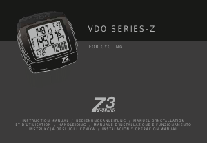 Manual VDO Z3 PC-Link Cycling Computer