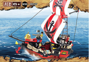 Bedienungsanleitung Sluban set M38-B0127 Pirate Grösse Piratenschif