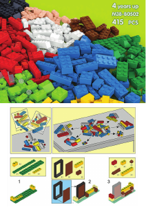 Manual Sluban set M38-B0502 Kiddy Bricks Basic building bricks