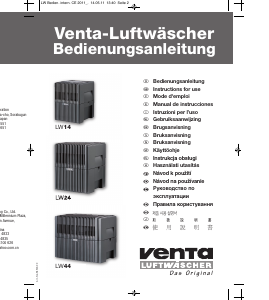 Bedienungsanleitung Venta LW14 Luftbefeuchter