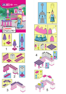 Manual de uso Sluban set M38-B0238 Girls Dream Princesa