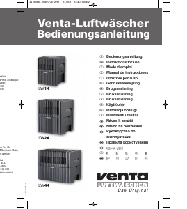 Handleiding Venta LW24 Luchtbevochtiger