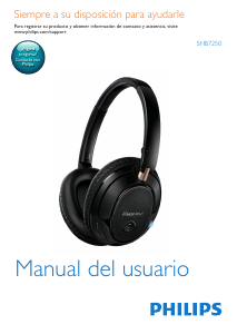 Manual de uso Philips SHB7250 Auriculares