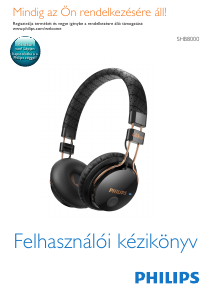 Használati útmutató Philips SHB8000BK Fejhallgató